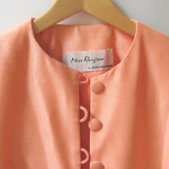 Vintage Holt Renfrew Apricot Coat - Picture 2 of 4